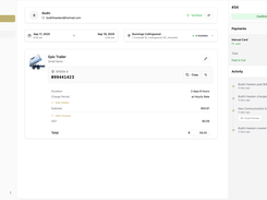 Order management with audit logs and maps