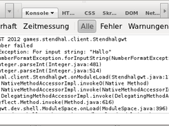 Logging stacktraced to Firebug on exceptions