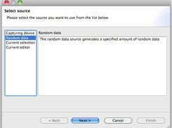 Data source selection wizard