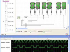 Runnint circuit with oscilloscope turned on