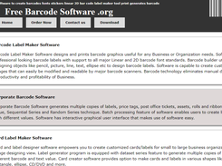 FreeBarcodeSoftware.org Screenshot 1