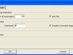 Options dialog with general view.