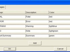 Options dialog with Messages view 
