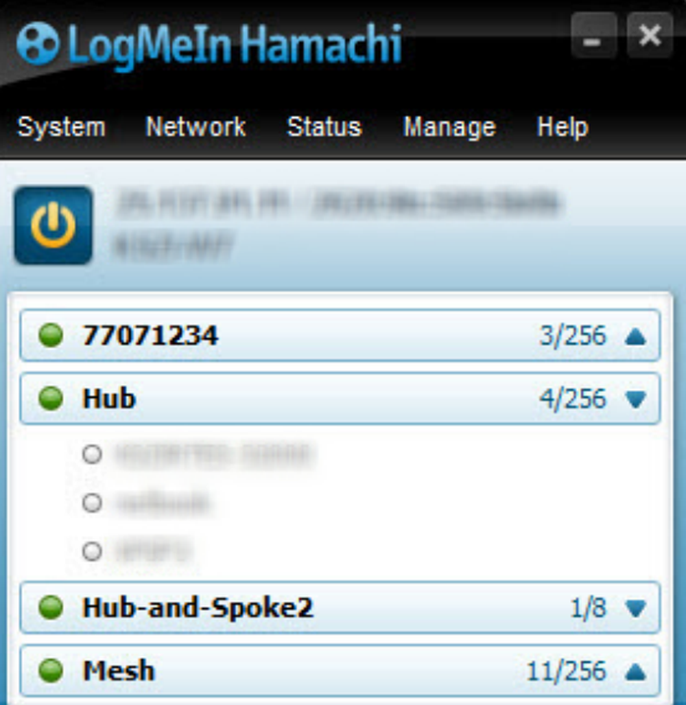 LogMeIn Hamachi Screenshot 1