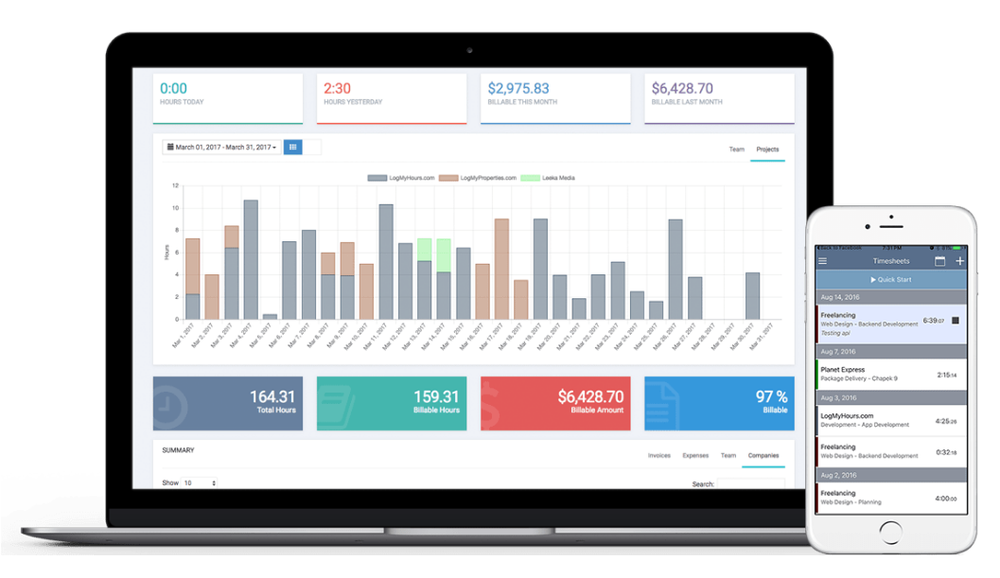 LogMyHours.com Screenshot 1