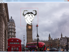 Logo may be moved around and resized