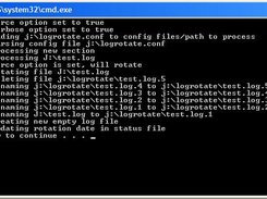 Logrotate with force and verbose modes set