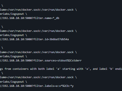 logspout Screenshot 1