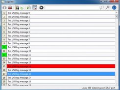 LogViews windows client listening on COM port