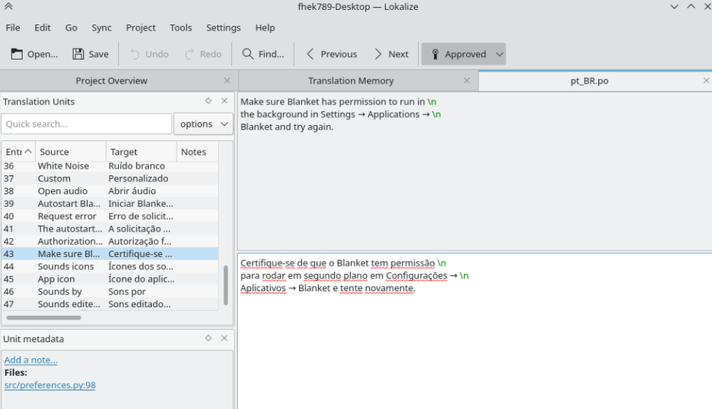 Lokalize Screenshot 1