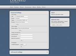 Lokiweb admin