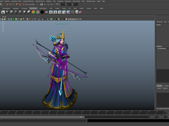 Ashe imported into Maya