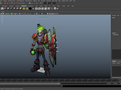 Singed imported into Maya