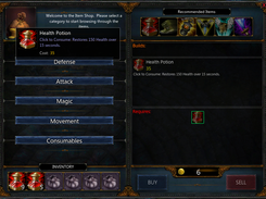 Consumables items not disappear from the panel after their purchase.