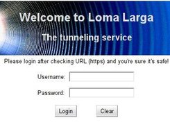 4. Server Login Screenshot