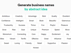 Looka Business Name Generator Screenshot 1