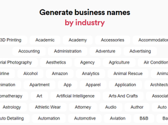 Looka Business Name Generator Screenshot 1