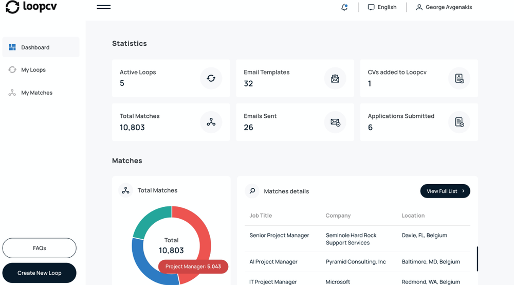 LoopCV Screenshot 1