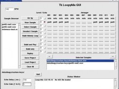 Global view of the LoopyMix Arranger GUI