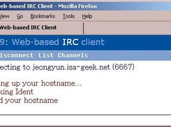 Connecting to IRC Server (Firefox/Win32)