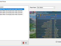 Lords Mobile Player Statistics - Preview of Screenshots to be parsed