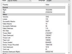 Lords Mobile Player Statistics - Displaying the parsing results before adding them to the current session