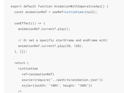 Lottie for React Native Screenshot 1