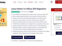 Lotus Notes to Office 365 Screenshot 1