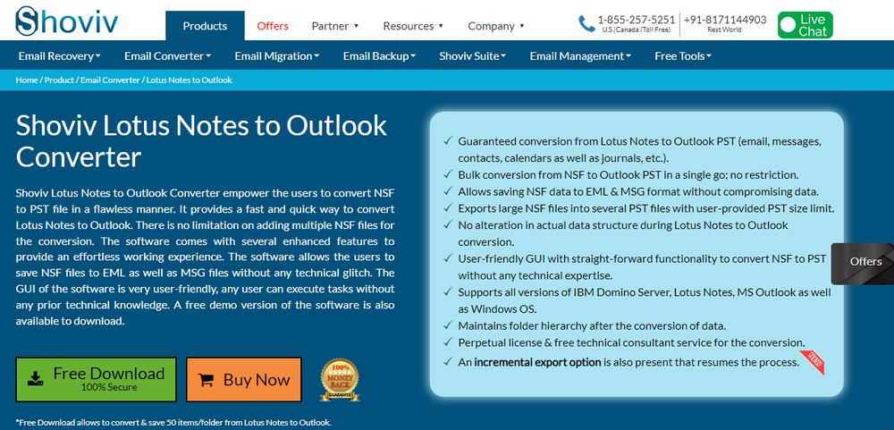 Lotus Notes to Outlook Converter Screenshot 1