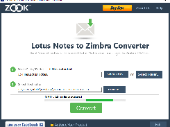 Lotus Notes to Zimbra Converter Screenshot 1