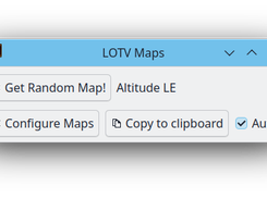 The main interface after clicking Get Random Map!