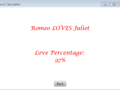 LoveCalculator Screenshot 2