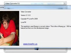 LoveFm Video Converter About Window