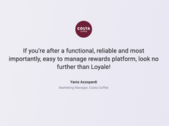 Review by Loyale User, Costa Coffee