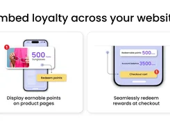 Members redeem points for vouchers, gift cards, free products, or free shipping — directly at checkout without friction. 