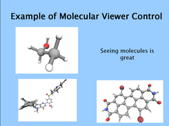 PowerPoint example using the molecular viewer