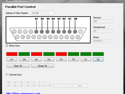 Parallel Port Control Screenshot 1