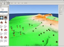 Terrain scene with vegetation 3