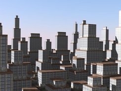 A simple city model generated by Lsie.