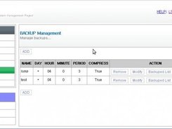 WEB-LSMP  Backup management