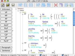 LTC showing Greek interlinear text