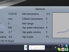 Pagrindinis programos langas ir informacija trjuje