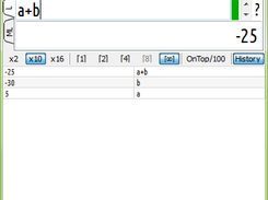 History with fast click-n-edit function.