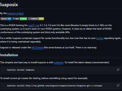 luaposix Screenshot 1