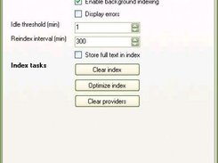 Settings dialog