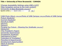 Luci rendered version of http://www.unb.ca/