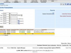 Searching Example Data Object - Financial Transactions