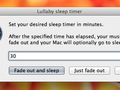 Lullaby's only screen. Simple and useful.