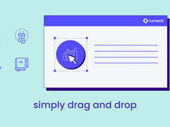 Drag and drop various creative elements like icons, lists, media, or songs to any video