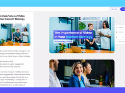 Lumen5 uses A.I. and machine learning to help you turn blog posts, whitepapers, and other written content into videos with the click of a button.